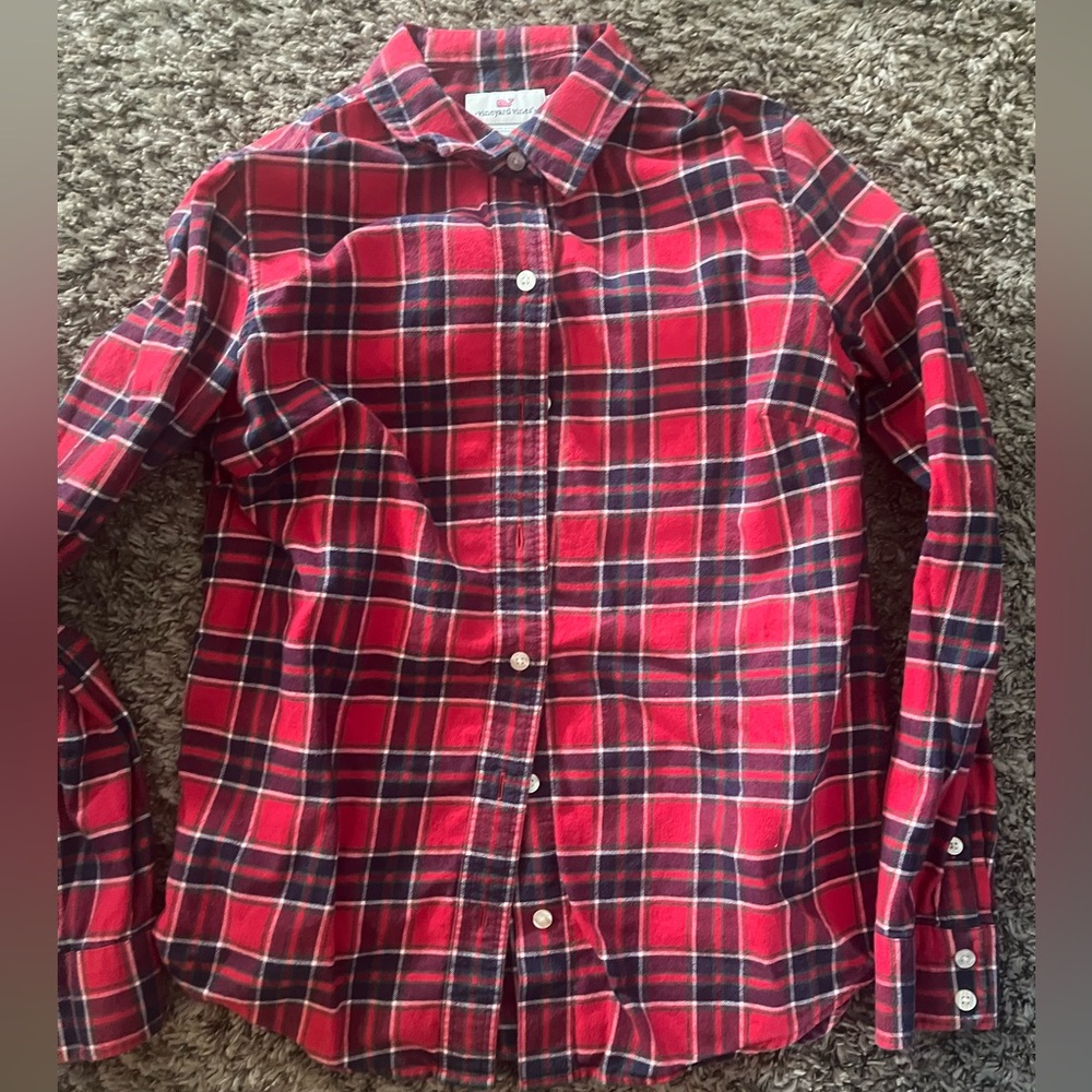 Vineyard Vine red flannel long sleeve